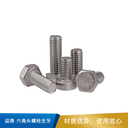 迎燕 六角头螺栓全牙 本色 不锈钢316 GB5783 