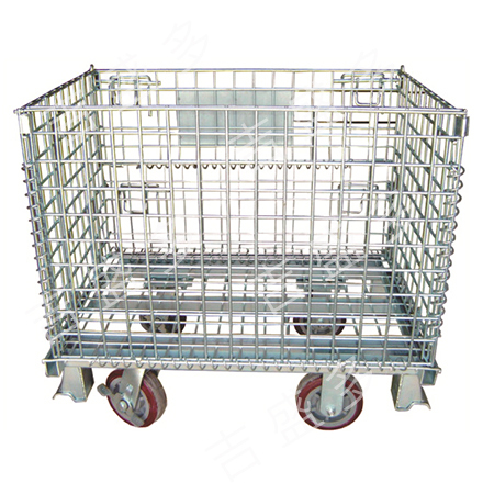 淘工家  仓储笼  Q235 6寸聚胺酯轮 1200mm*800mm*840mm  500kg