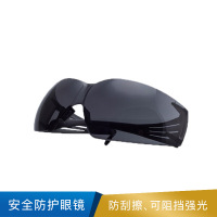 3M 安全防护眼镜 中国款灰色防刮擦镜片黑色镜腿  SF202AS  
