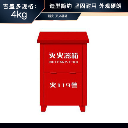 浙安 灭火器箱  4kg装 
