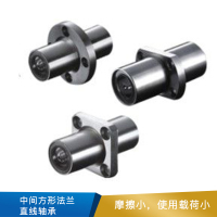 怡合达 中间方形法兰直线轴承 LMQ11-d10 10*19*55mm