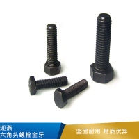 迎燕 六角头螺栓全牙  GB/T5783-2000  碳钢  8.8级   发黑 5*10
