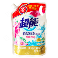 超能   植翠洗衣液(柔顺舒适） 780g+118g