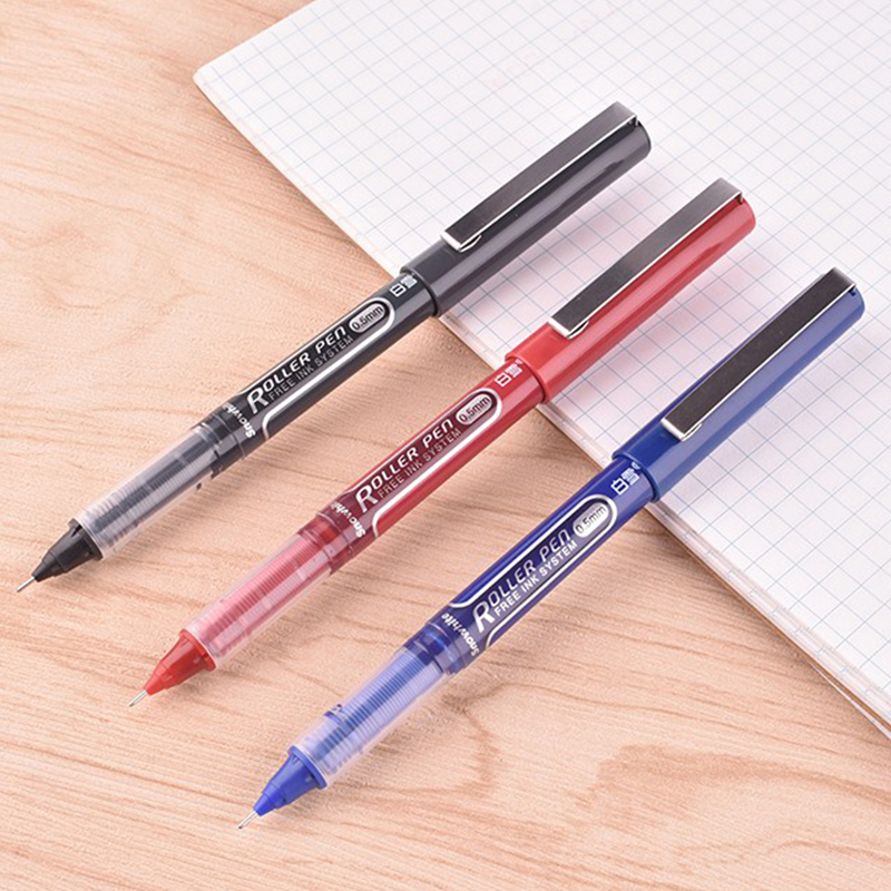 支持预售白雪 走珠笔 t26 针管型0.5 t26.5打装黑墨水走珠笔