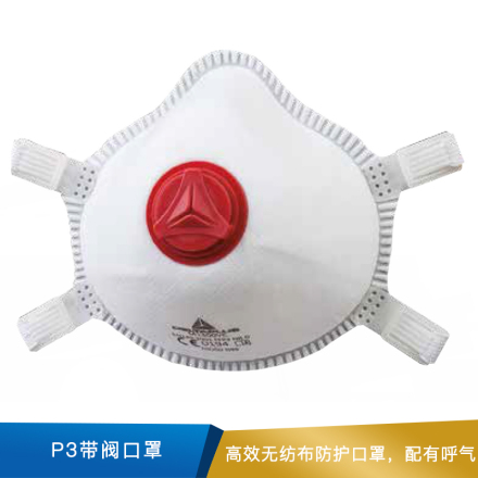 代尔塔 免保养P3带阀口罩标准码  104018