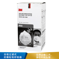 3M 自吸过滤式防颗粒物呼吸器  双片9502 50个/盒,10盒/箱