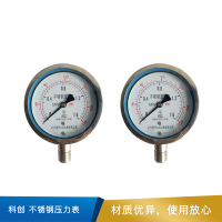 科创 不锈钢压力表 YBF100  M20*1.5  0-1.6MPa 精度1.6