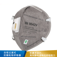 3M  自吸过滤式防颗粒物呼吸器 9042V 20个/盒,10盒/箱