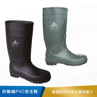 代尔塔 防酸碱PVC安全靴  301407