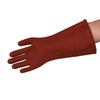 双安 绝缘手套 均码  红色  绝缘手套 12kV 适用电压8kV  天然橡胶