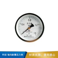 科创 轴向普通压力表 Y100ZT  M20*1.5  0-1.6MPa 精度1.6